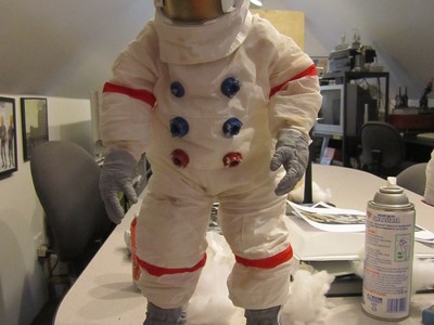 This 1/4th scale posable astronaut was the shooting miniature for the feature film Adventurados. 	